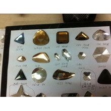 Nueva China Flat Back Glass Beads para joyería